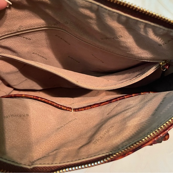 Brahmin Brown Crocodile Embossed Purse and Wallet Set - Picture 4 of 8